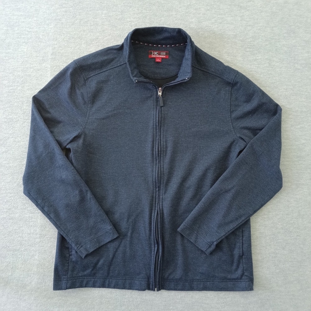 Johnston & Murphy XC4 Extreme Comfort Mens Large Navy Blue Full Zip Jacket